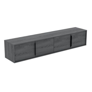 wohnli-moebel-suche-M25149005 Wohnli Möbelsuche - TV-Wandschrank 4-türig 200 cm Laminierte Platten Grau mit Holzeffekt