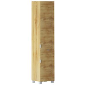 wohnli-moebel-suche-M25150147 Wohnli Möbelsuche - Badhochschrank mit 2 Türen 1 Schublade in Eichenoptik
