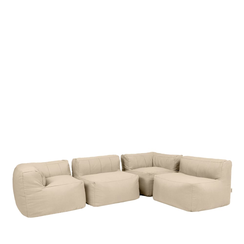wohnli-moebel-suche-M25150580 Wohnli Möbelsuche - 4er Set Modularer Ecksofa-Sessel aus wasserfestem Olefin
