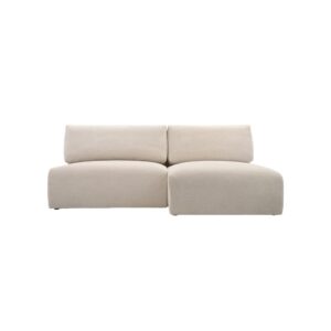 Wohnli Möbelsuche - Ecksofa aus Chenille-Stoff 3-Sitzer