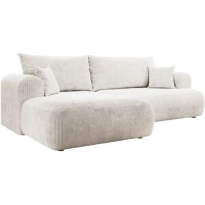 Wohnli Möbelsuche - Eck-Schlafsofa mit Cordbezug und Bettkasten