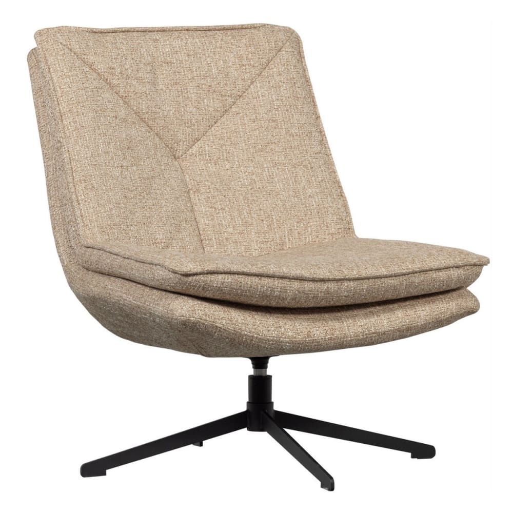 wohnli-moebel-suche-M25152636 Wohnli Möbelsuche - Drehsessel aus Naturstoff mit schwarzem Stahlfuß
