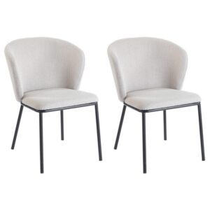wohnli-moebel-suche-M25152657 Wohnli Möbelsuche - Set von 2 Esszimmerstühlen aus Stoff