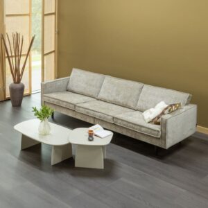 wohnli-moebel-suche-M25152660-1 4-Sitzer-Sofa aus Samt L277 277x85x86cm Samt Beige WOOOD Sofas und Sessel Sofas 2-Sitzer-Sofas & 3-Sitzer-Sofas