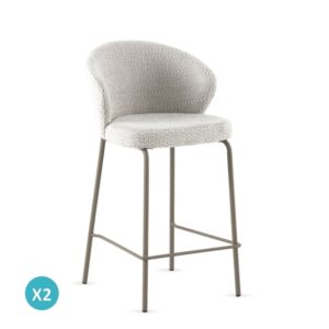 wohnli-moebel-suche-M25152959 Wohnli Möbelsuche - 2er-Set Hocker mit weißem Chenille-Bezug