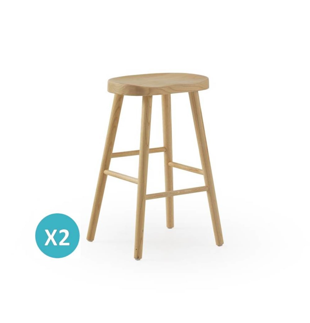 wohnli-moebel-suche-M25153970 Wohnli Möbelsuche - 2er-Set Hocker aus naturfarbenem Toonholz