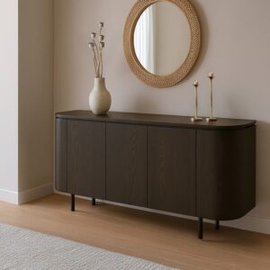 wohnli-moebel-suche-M25154481-1 170 cm Espresso-Eichen-Sideboard 170x81x43cm Holz Braun Moloo Möbel Esszimmermöbel Sideboards, Highboards & niedrige Anrichten