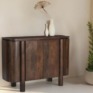 wohnli-moebel-suche-M25154495-1 105 cm großes Aufbewahrungsmöbe braunem Massivholz 105x77x40cm Holz Braun Moloo Möbel Esszimmermöbel Sideboards, Highboards & niedrige Anrichten