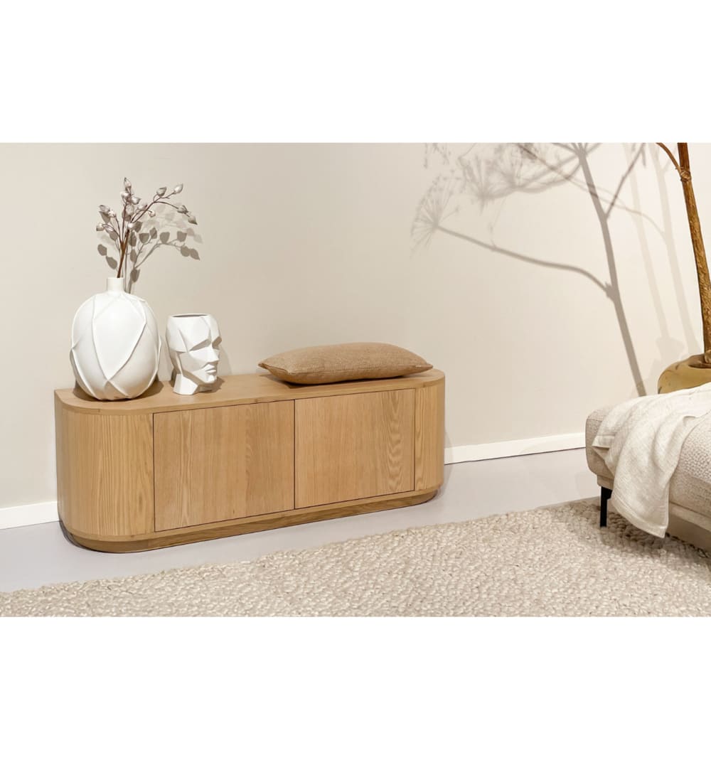 140x45x40cm Holz Beige Moloo Möbel Wohnzimmermöbel TV-Möbel