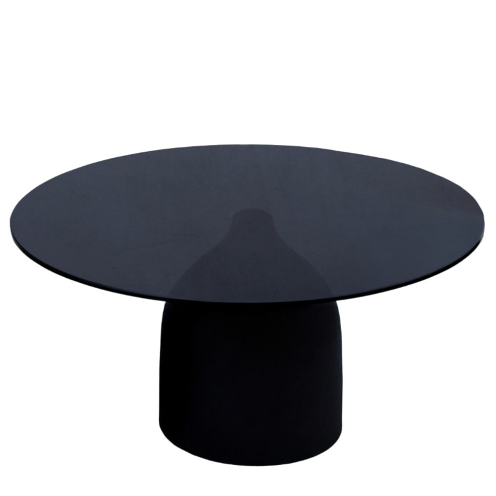 wohnli-moebel-suche-M25154523 Wohnli Möbelsuche - Couchtisch D70 cm schwarzem Glas und lackiertem Stahl