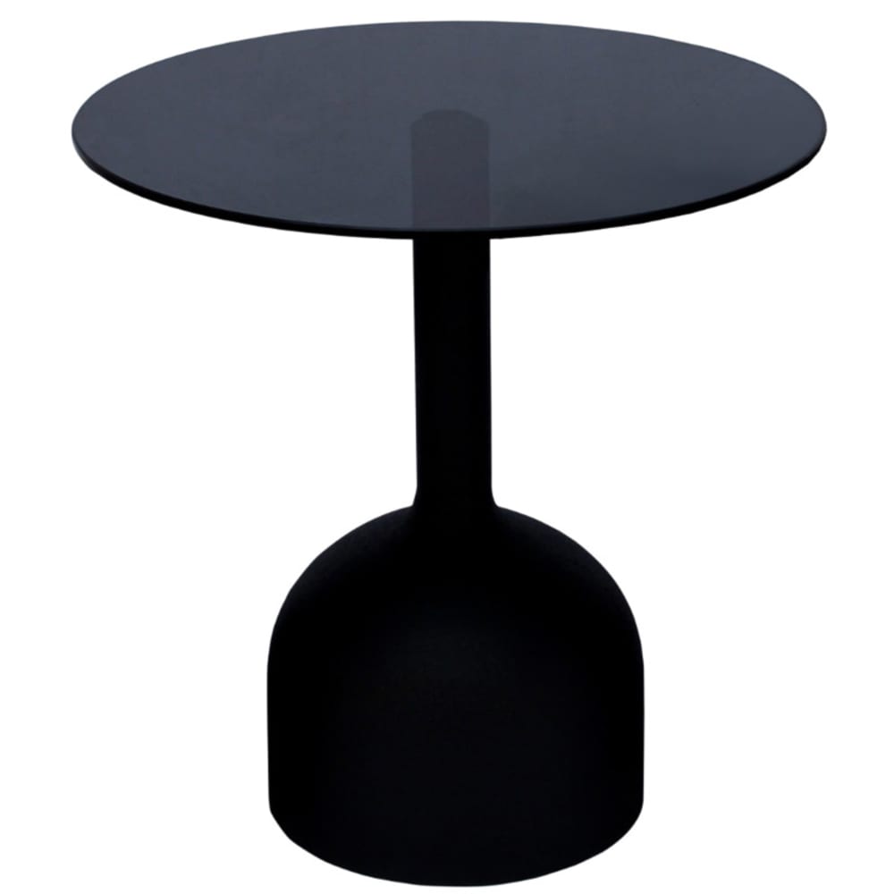 wohnli-moebel-suche-M25154530 Wohnli Möbelsuche - Couchtisch D55 cm schwarzem Glas und lackiertem Stahl