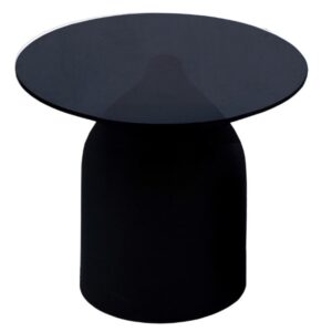 wohnli-moebel-suche-M25154531 Wohnli Möbelsuche - Couchtisch D50 cm schwarzem Glas und lackiertem Stahl