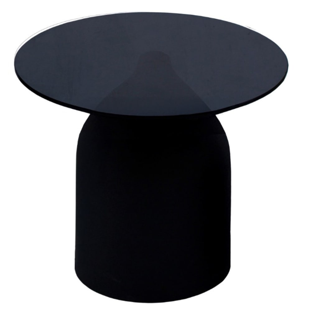 wohnli-moebel-suche-M25154531 Wohnli Möbelsuche - Couchtisch D50 cm schwarzem Glas und lackiertem Stahl