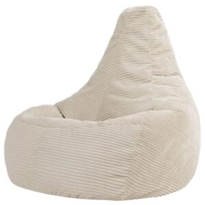 Wohnli Möbelsuche - Sitzsack Sessel XL aus Cord mit hoher Rückenlehne