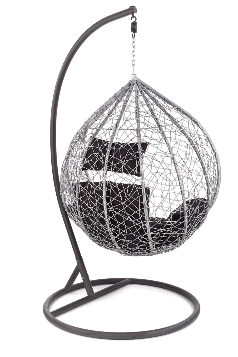 Gartensessel aus synthetischem Rattan 195x58 cm 195x112x106cm Rattan Grau That's Casa Sofas und Sessel Sessel, Poufs und Fußbänke Sessel