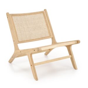 Massivholz-Gartenstuhl 65x39 cm 74x82x65cm Rattan Braun That's Casa Möbel Esszimmermöbel Stühle