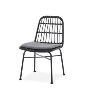 Wohnli Möbelsuche - 47x43 cm Gartenstuhl aus synthetischem Rattan