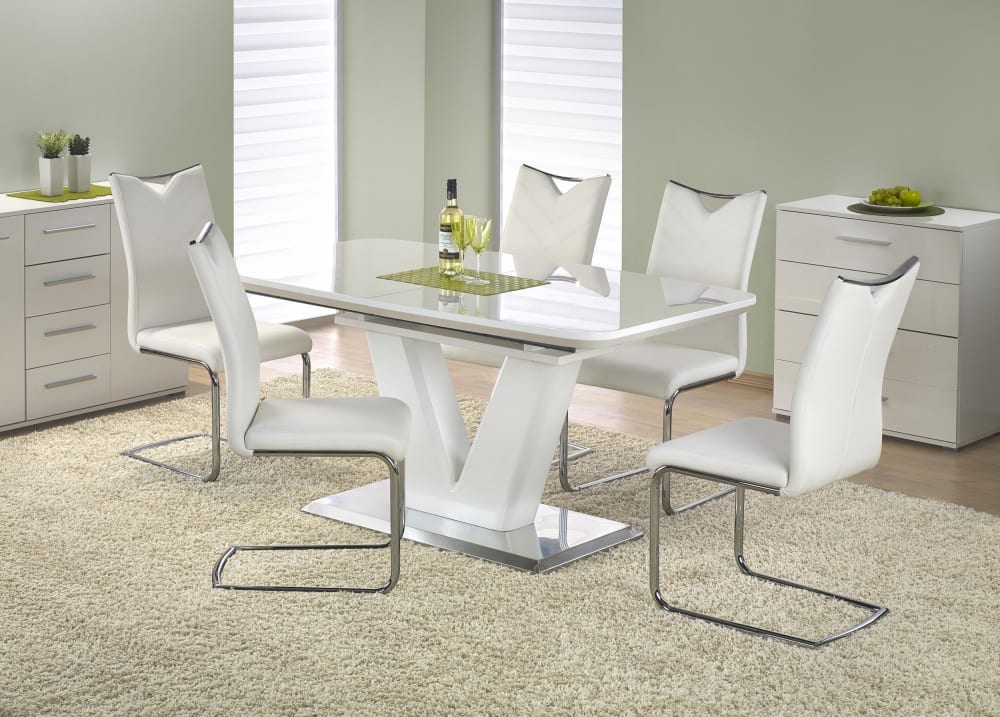 weiß lackiertes MDF-Holz