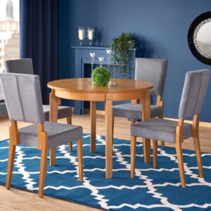 wohnli-moebel-suche-M25155823-1 Ausziehbarer Tisch für 4/6 Personen 100/200x100 cm 100x77x100cm Holz Braun That's Casa Möbel Esszimmermöbel Esstische