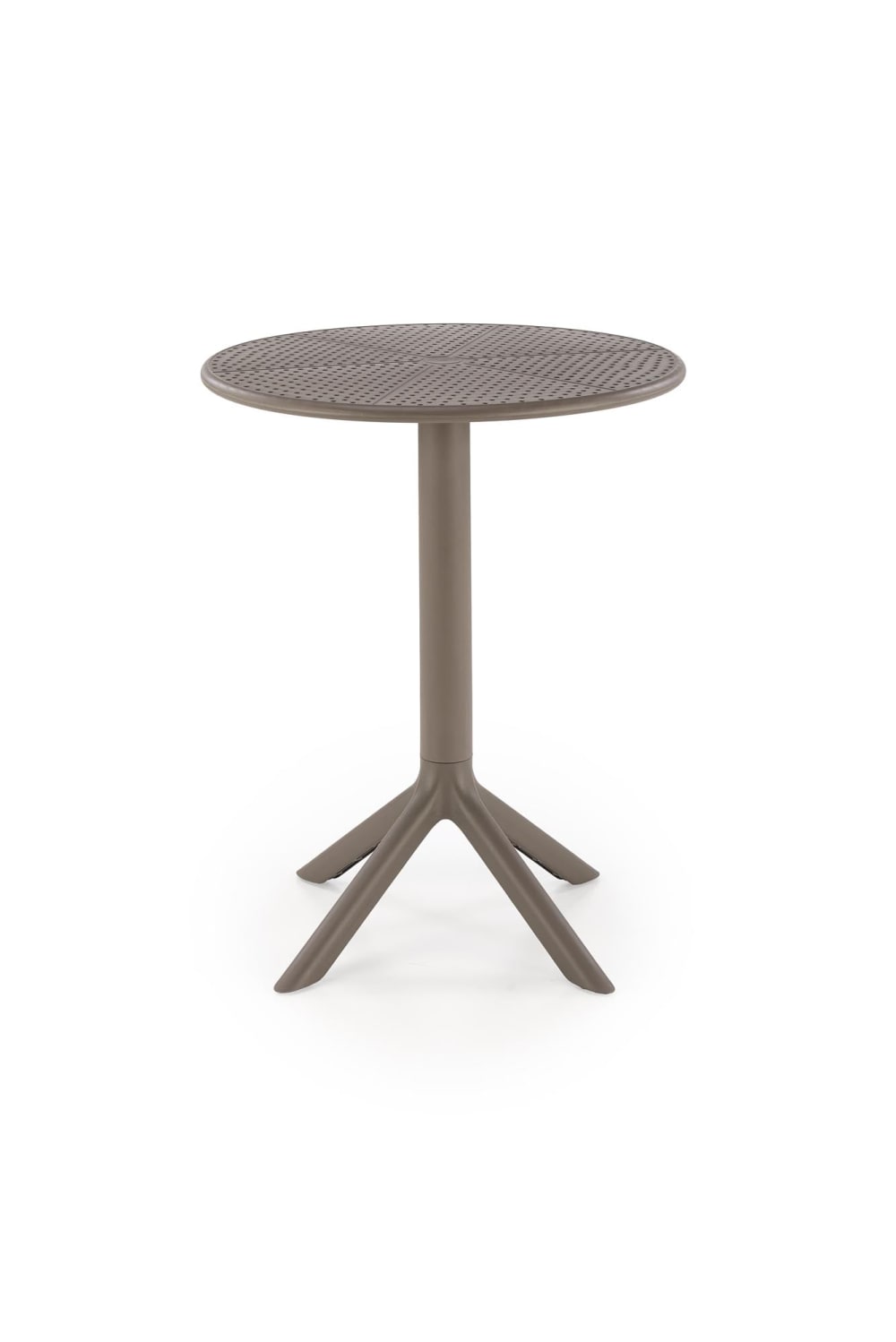wohnli-moebel-suche-M25155849-1 Runder Tisch für 4 Personen 60x72 cm 60x72x60cm PVC - Polyvinlychlorid Taupe That's Casa Möbel Esszimmermöbel Esstische