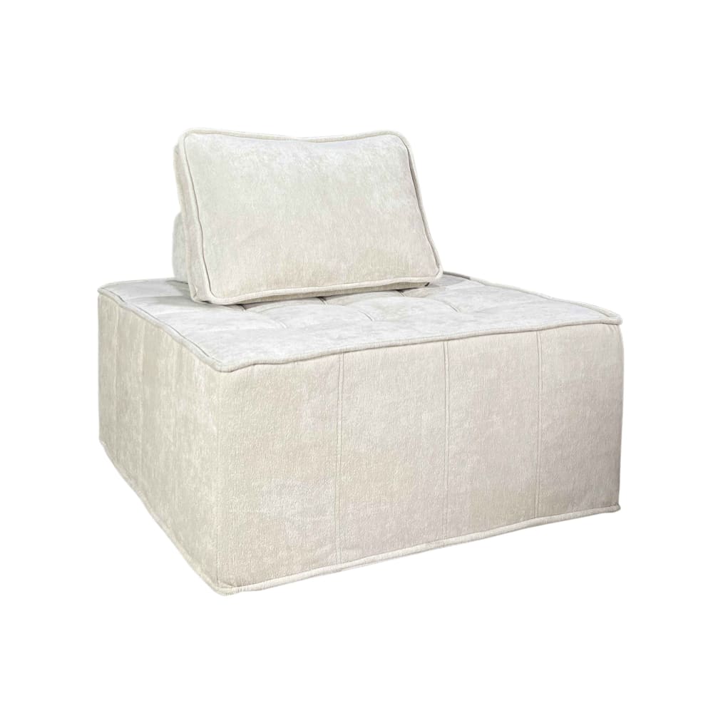 wohnli-moebel-suche-M25155900 Wohnli Möbelsuche - Stoffsessel für Modulsofa mit ecrufarbenem Kissen
