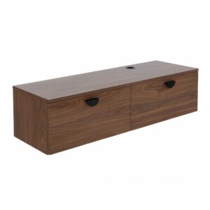 wohnli-moebel-suche-M25155920 Wohnli Möbelsuche - 120 cm industrieller TV-Wandschrank aus dunklem Holz