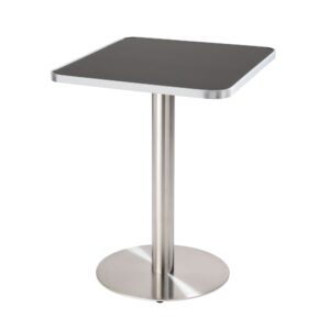 wohnli-moebel-suche-M25155928 Wohnli Möbelsuche - Esstisch 60 x 60 cm silbernes Bein und schwarz/silberner Belag