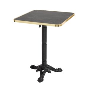 Wohnli Möbelsuche - Tisch 60 cm kippbar Marmorplatte schwarz/gold und schwarzer Fuß
