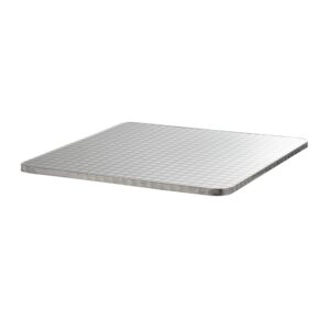 wohnli-moebel-suche-M25155955 Wohnli Möbelsuche - Quadratische Tischplatte aus Spanplatte und Edelstahl 70 x 70 cm grau