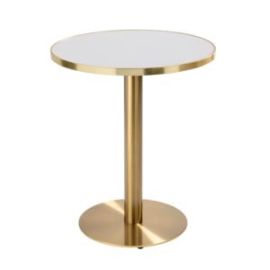 wohnli-moebel-suche-M25155987 Wohnli Möbelsuche - Runder Esstisch 60 cm weiß/silberne Platte und goldene Beine