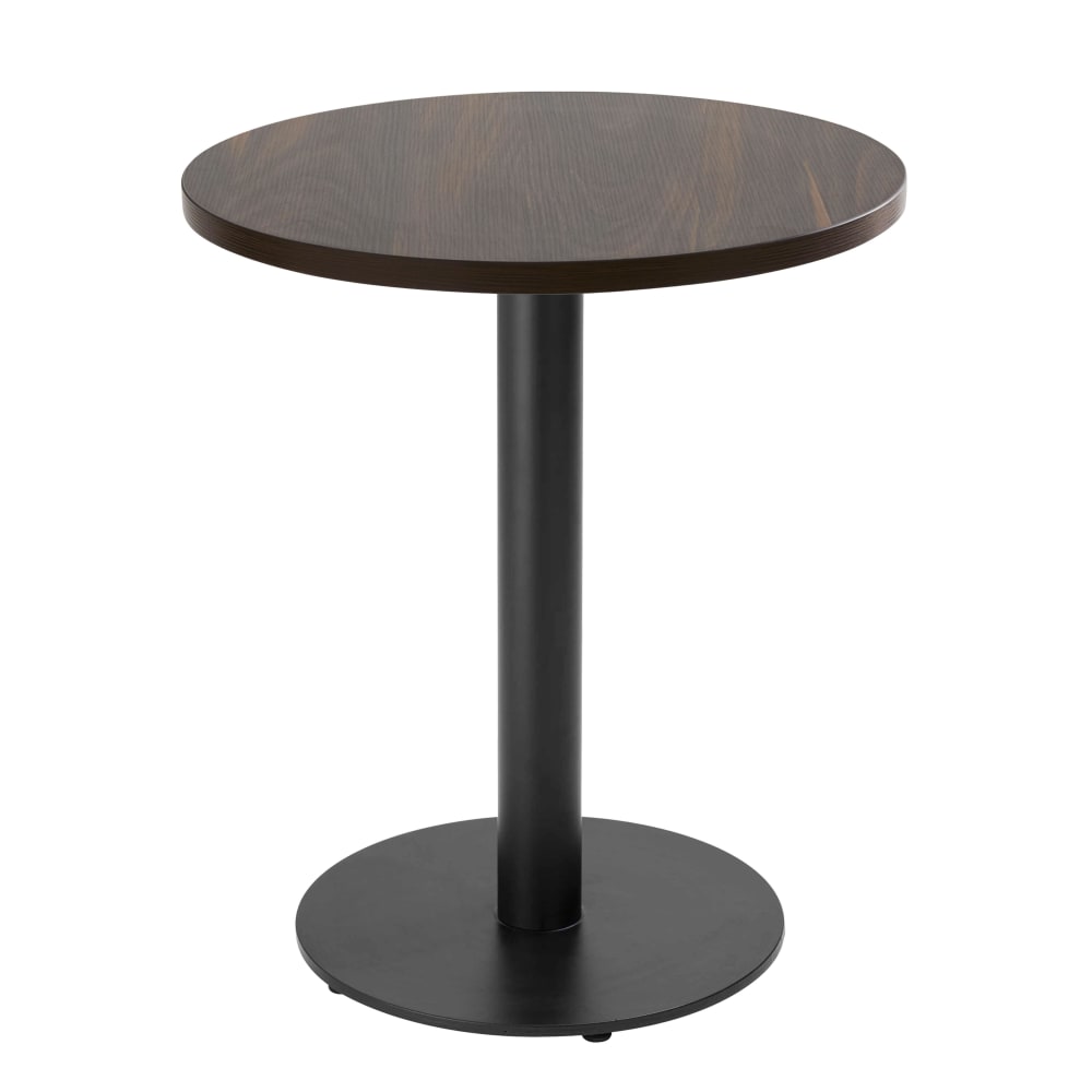 wohnli-moebel-suche-M25155994 Wohnli Möbelsuche - Tisch rund 60 cm schwarzes Bein und dunkle Holzverkleidung