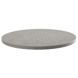 wohnli-moebel-suche-M25156037-1 Tisch rund 60 cm schwarzes Bein und graue Betonbeschichtung 2x72x0cm Stahl Grau Oviala Möbel Esszimmermöbel Esstische