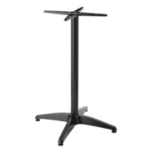 wohnli-moebel-suche-M25156042-1 Verstellbares Tischbein 72/110 cm aus schwarzem Aluminium 0x72x65cm Aluminium Schwarz Oviala Möbel Esszimmermöbel Esstische