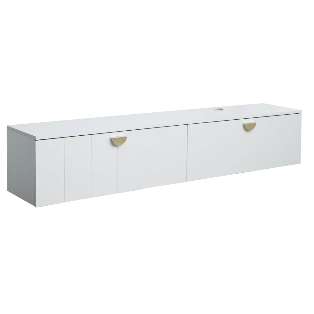 wohnli-moebel-suche-M25156212 Wohnli Möbelsuche - Moderner weißer 160 cm Wand-TV-Schrank