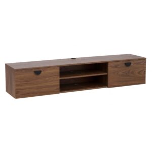 wohnli-moebel-suche-M25156221 Wohnli Möbelsuche - 160 cm industrieller TV-Wandschrank aus dunklem Holz