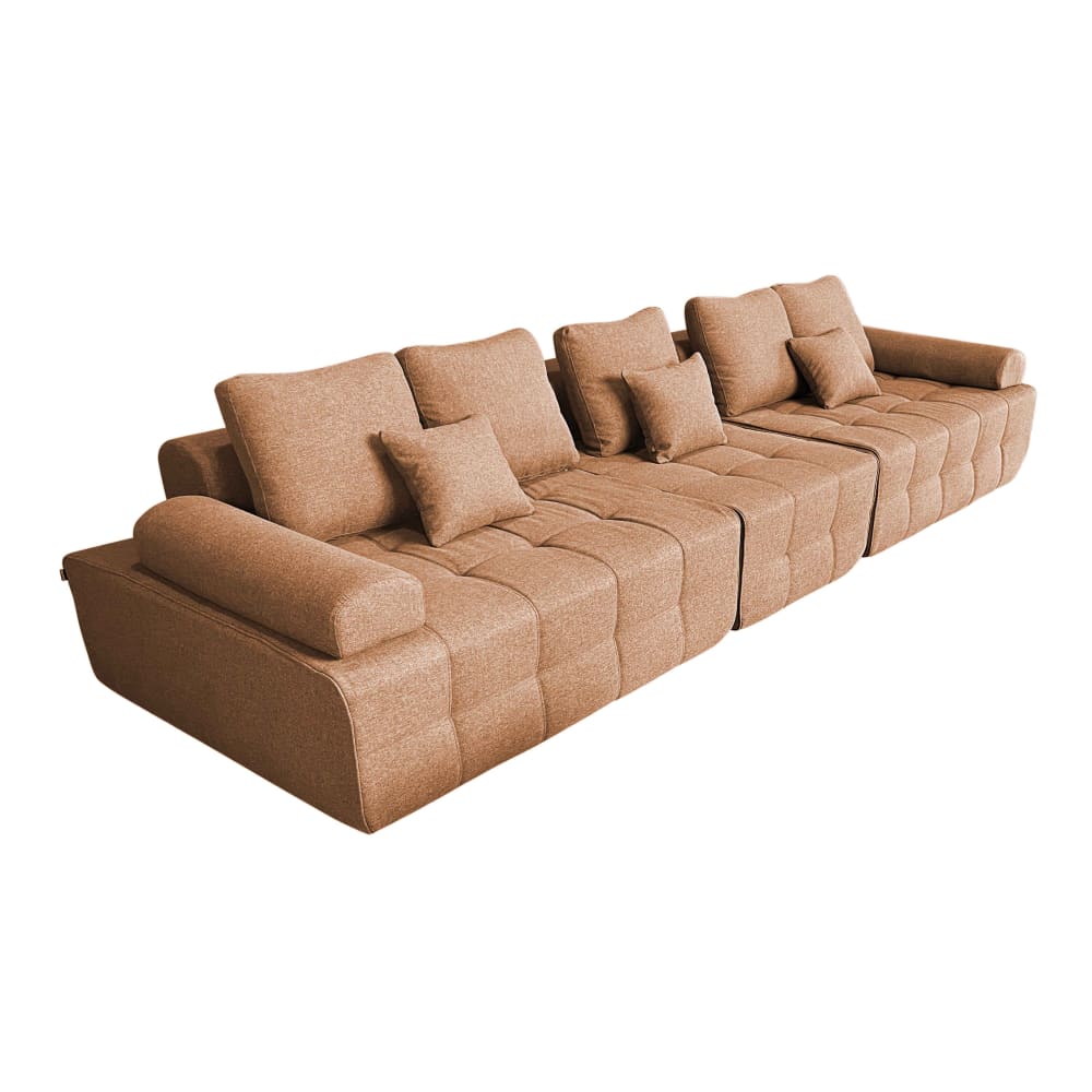 wohnli-moebel-suche-M25156894 Wohnli Möbelsuche - 5-Sitzer-Sofa aus Stoff mit terrakottafarbenen L 365 cm