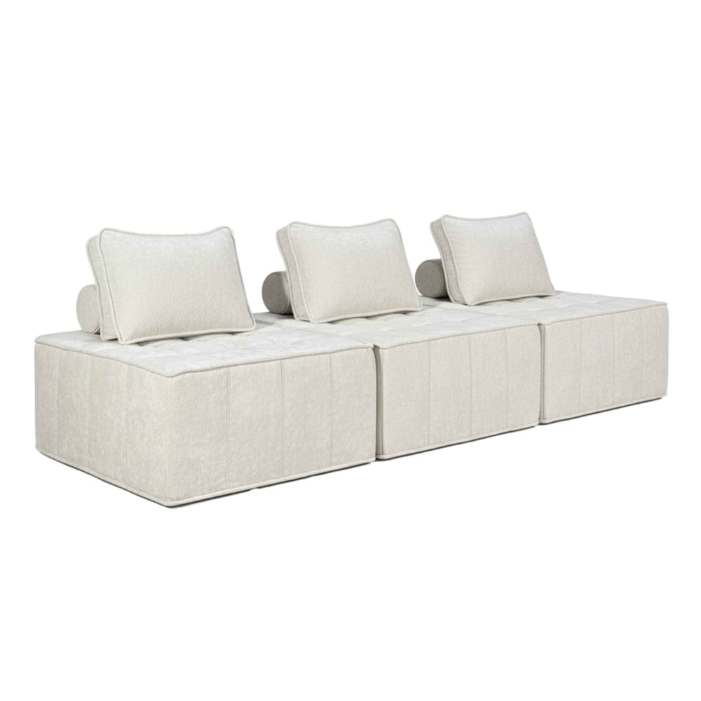wohnli-moebel-suche-M25156902 Wohnli Möbelsuche - 3-Sitzer-Modulsofa aus Stoff mit ecrufarbenen Kissen L 255 cm
