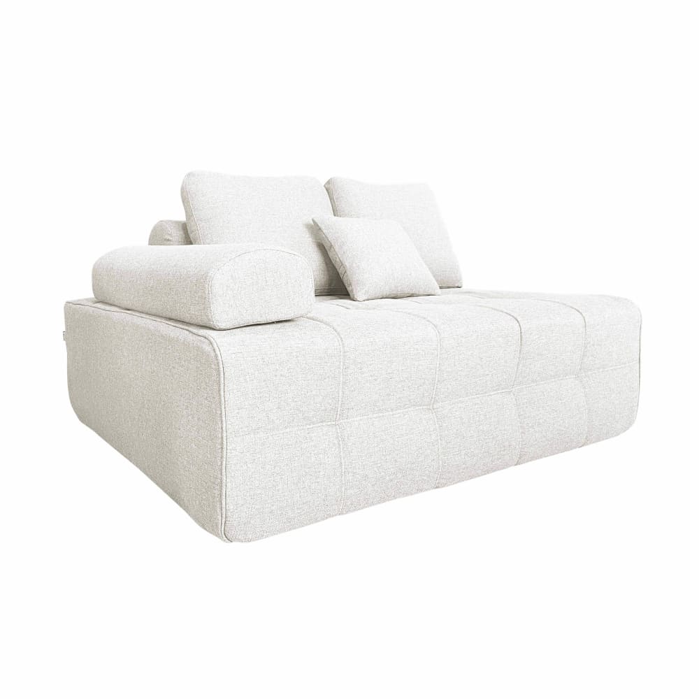 wohnli-moebel-suche-M25156907 Wohnli Möbelsuche - Rechter Sessel für modulares Stoffsofa mit ecrufarbenen L 140 cm