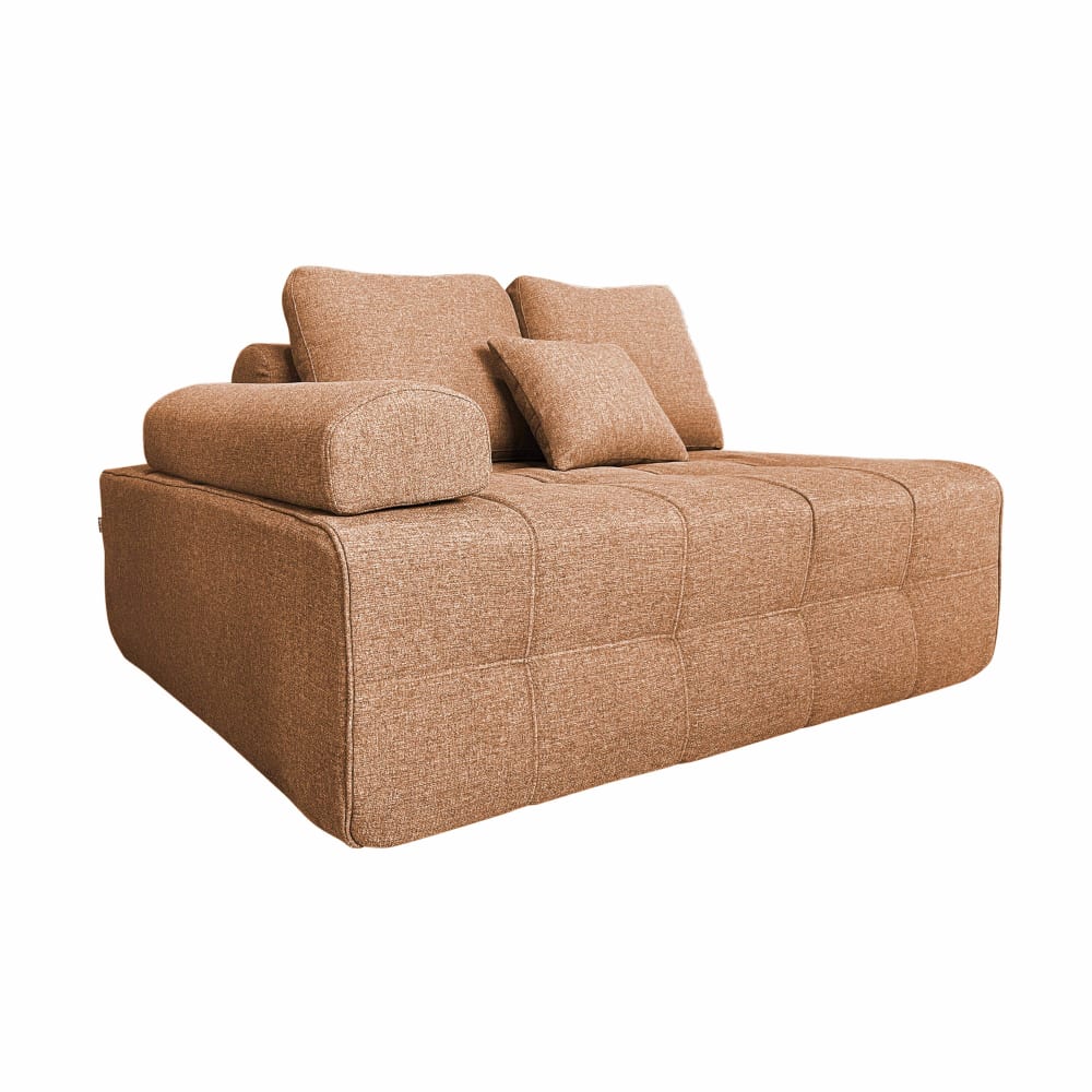 wohnli-moebel-suche-M25156909 Wohnli Möbelsuche - Rechter Sessel für modulares Stoffsofa mit terrakottafarbenen L 140 cm