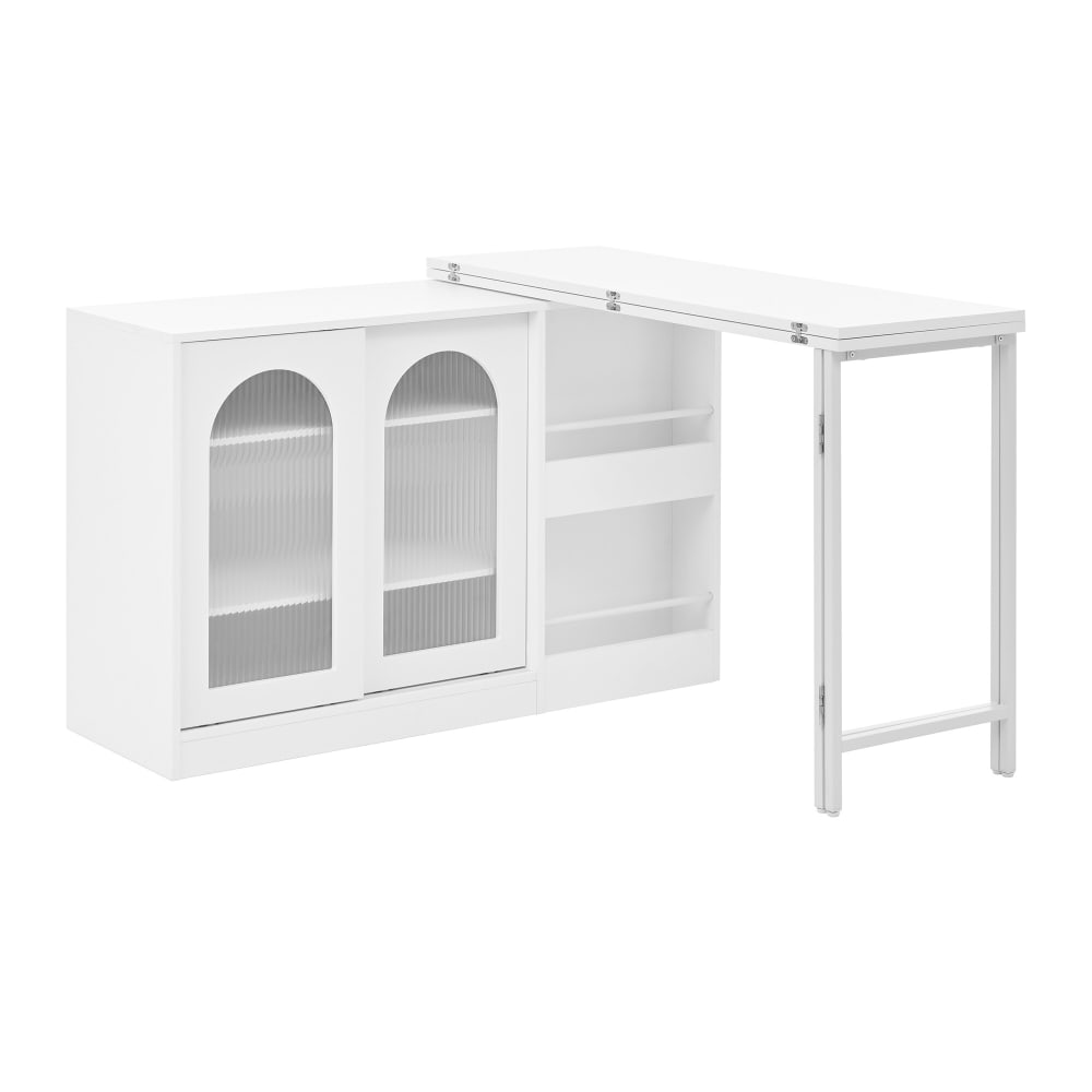 wohnli-moebel-suche-M25157082 Wohnli Möbelsuche - Sideboard mit 360° Ausziehbarem Tisch mit Türen