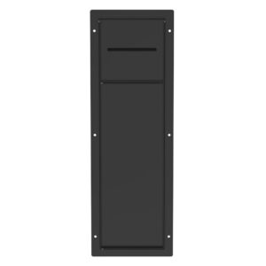 Unterputz-Schrankmodul WC aus Edelstahl Schwarz matt 60x20x14 cm 14x60x20cm Edelstahl Schwarz ECD Germany Möbel Badezimmermöbel Badezimmerschränke