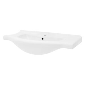 Wohnli Möbelsuche - Waschbecken aus Keramik Weiß 86x21