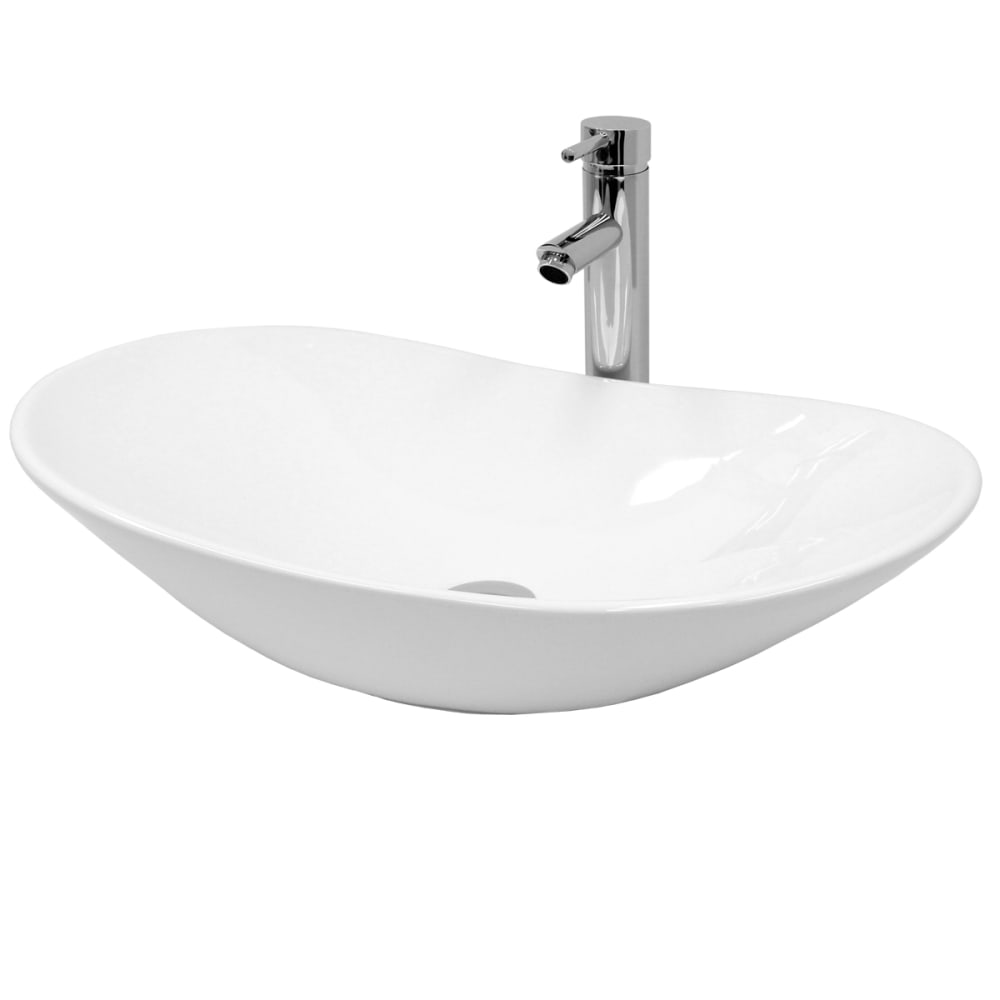 wohnli-moebel-suche-M25157333 Wohnli Möbelsuche - Keramik Waschbecken mit Ablaufgarnitur Aufsatzwaschtisch