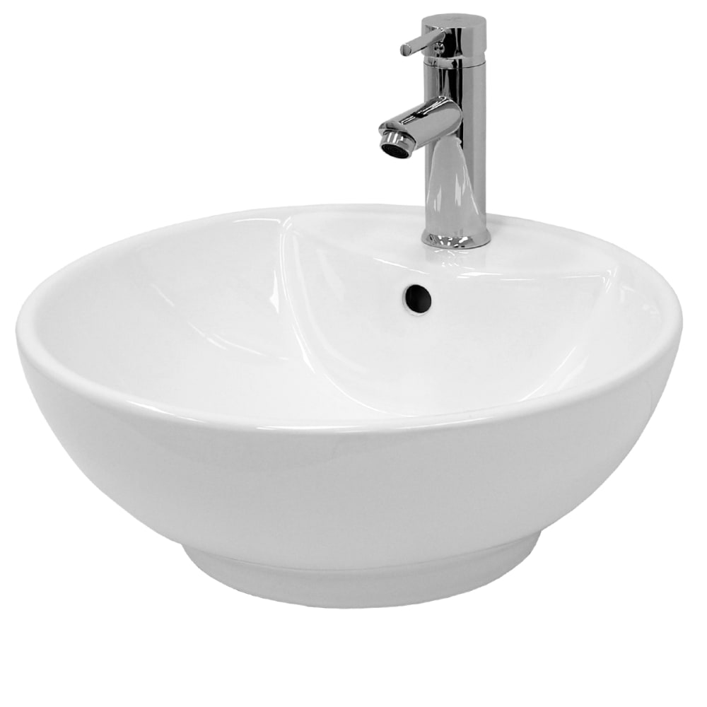 wohnli-moebel-suche-M25157365 Wohnli Möbelsuche - Keramik Waschbecken mit Ablaufgarnitur Aufsatzwaschtisch