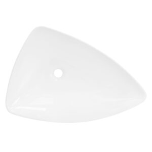 wohnli-moebel-suche-M25157372-1 Waschbecken aus Keramik in Weiß glänzend 69x46x13 cm Dreieckig 69x13x46cm Keramik Weiß ML-Design Möbel Badezimmermöbel Waschbecken
