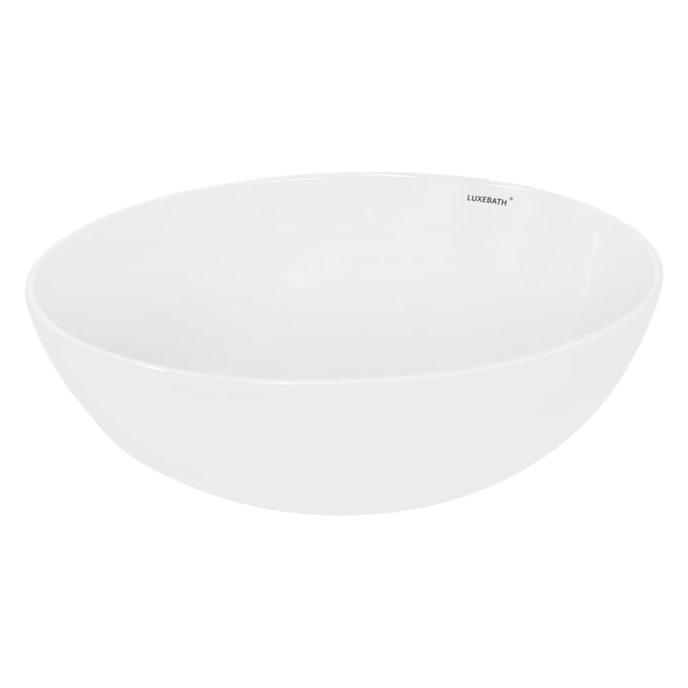 wohnli-moebel-suche-M25157381 Wohnli Möbelsuche - Waschbecken Waschtisch Ø 400 x 147 mm aus Keramik Rund Weiß