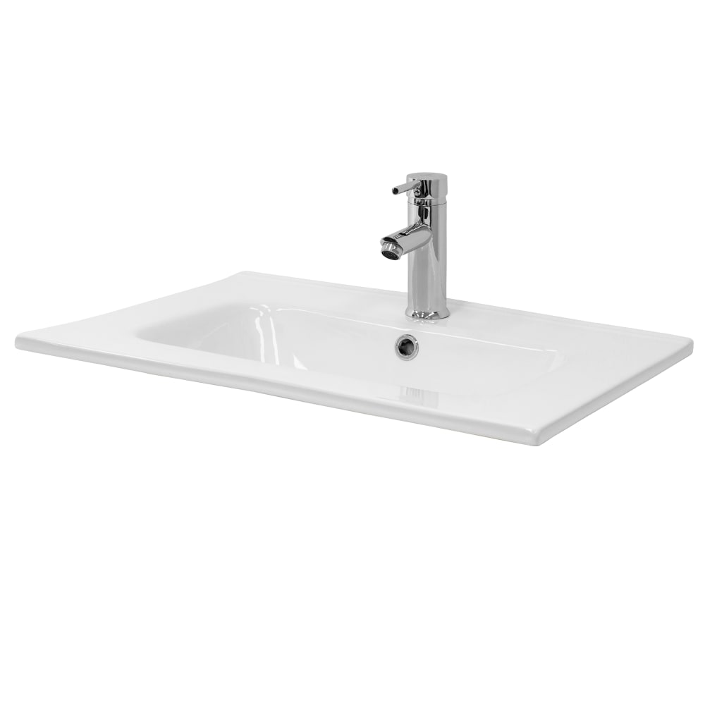 Wohnli Möbelsuche - Waschbecken aus Keramik Weiß 61x16