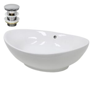 wohnli-moebel-suche-M25157438 Wohnli Möbelsuche - Keramik Waschbecken mit Ablaufgarnitur Waschtisch