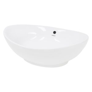wohnli-moebel-suche-M25157459 Wohnli Möbelsuche - Waschbecken Waschtisch 590x390x200 mm Weiß aus Keramik Oval