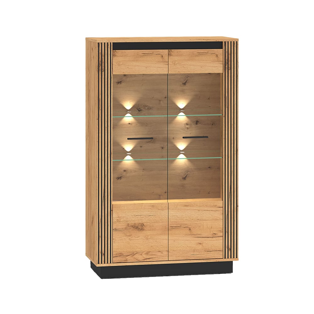 wohnli-moebel-suche-M25157814 Wohnli Möbelsuche - Vitrine mit Türen & Beleuchtung aus MDF